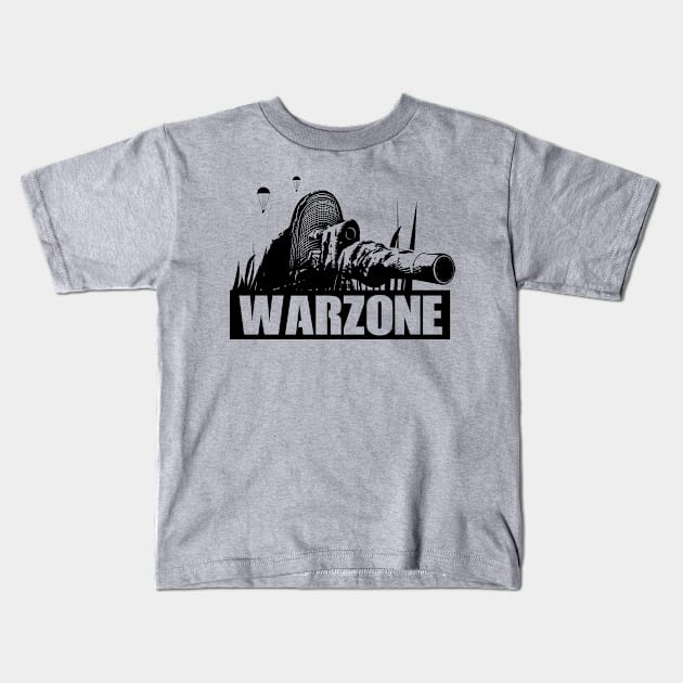 Warzone sniper player Kids T-Shirt by QUPS